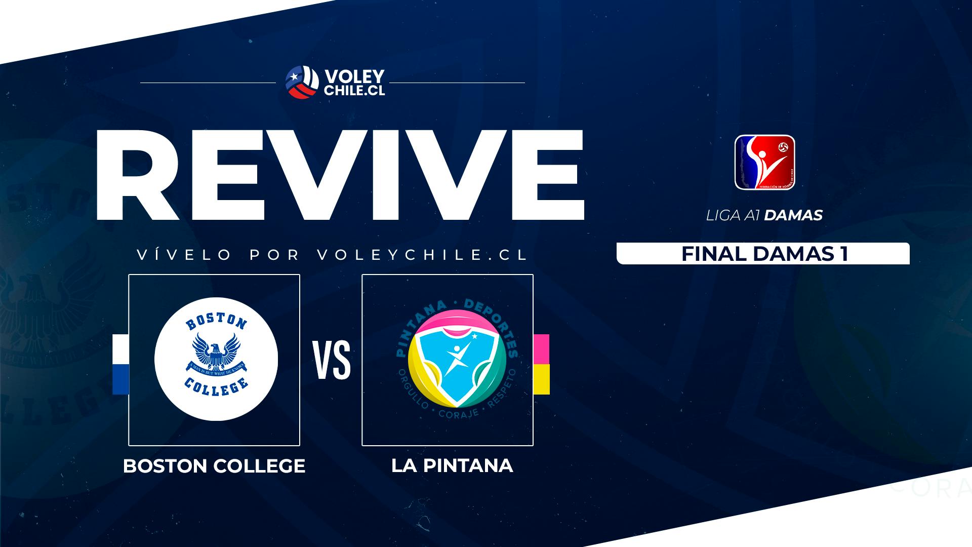 BOSTON COLLEGE VS. LA PINTANA. 1ra Final. Liga A1 Damas.