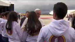 2. Llegada y recibimiento del Papa