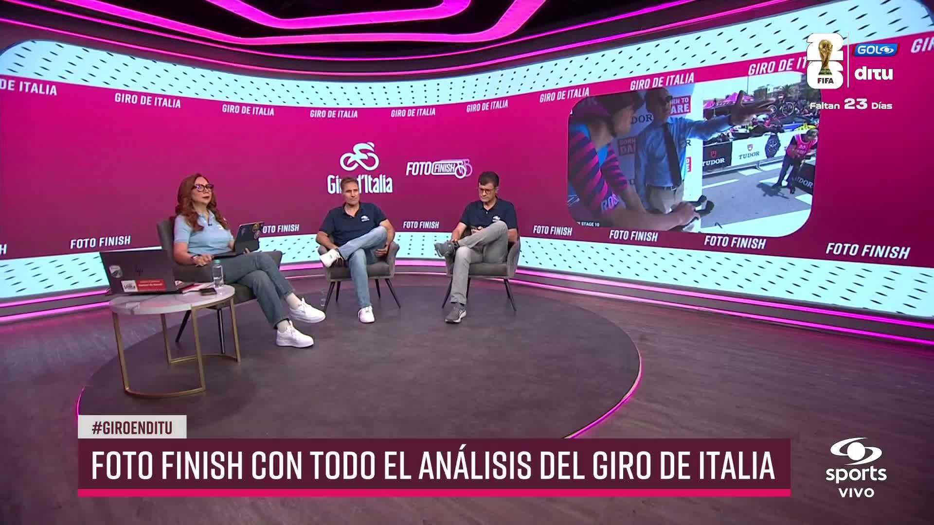 Filippo Ganna voló en la CRI del Giro 