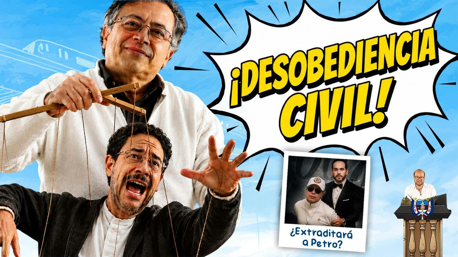 Petro y Cepeda con la desobediencia civil ¿Tumbarán a Abelardo?