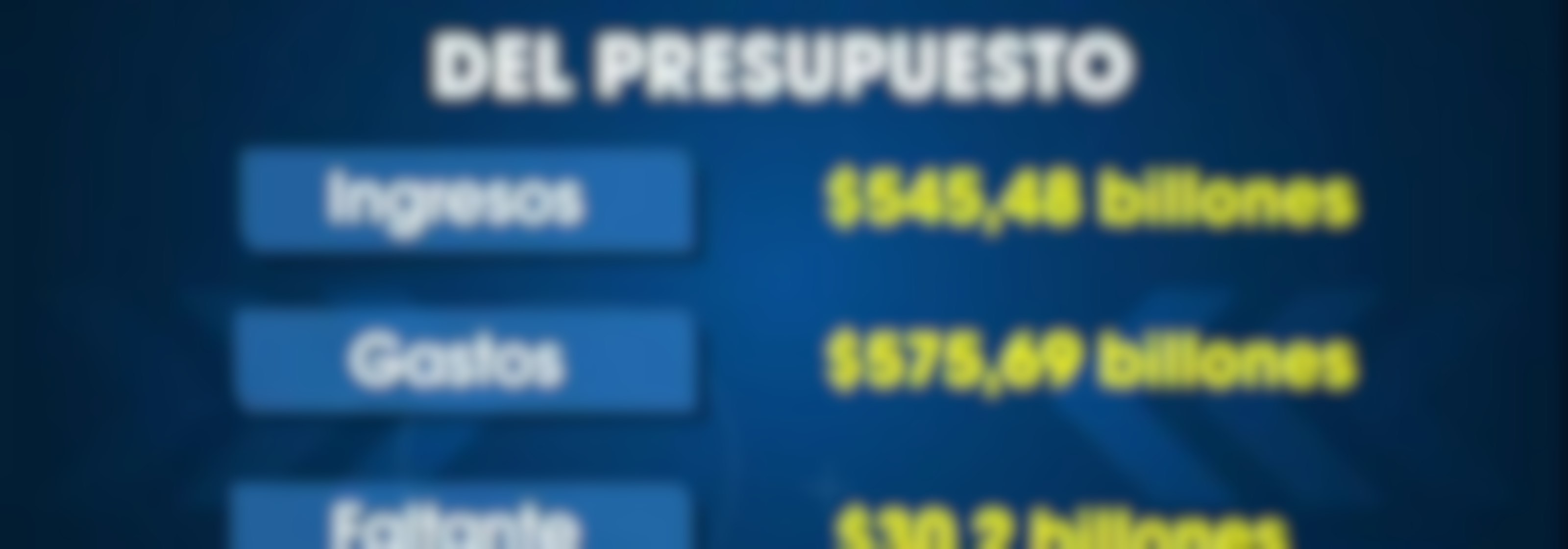 El hueco del presupuesto nacional