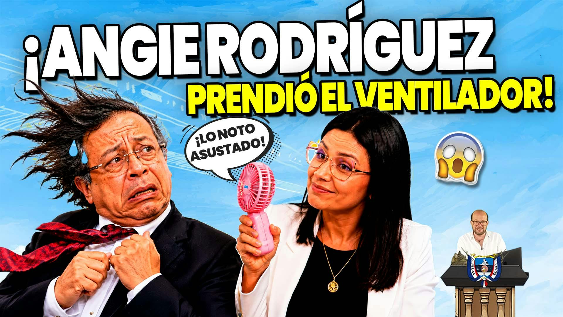 ¡Angie Rodríguez prendió el ventilador!