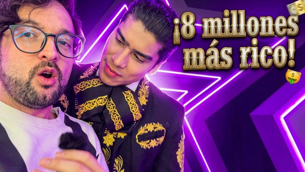 El potrillo celebra