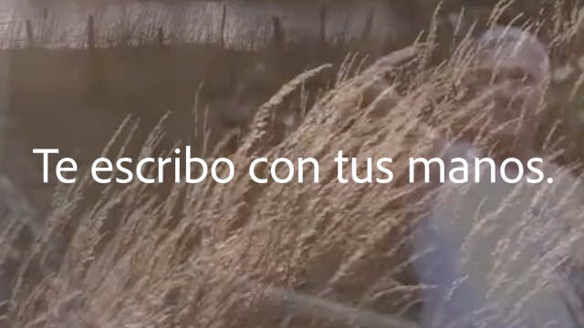 Te escribo con tus manos