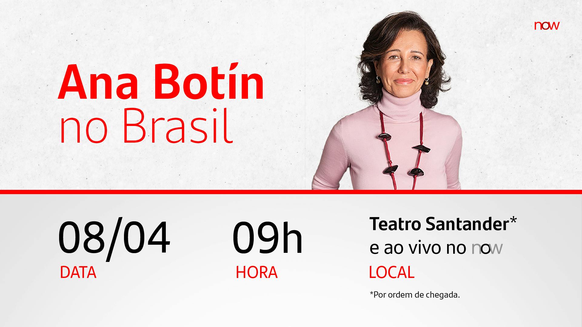 Ana Botín no Brasil
