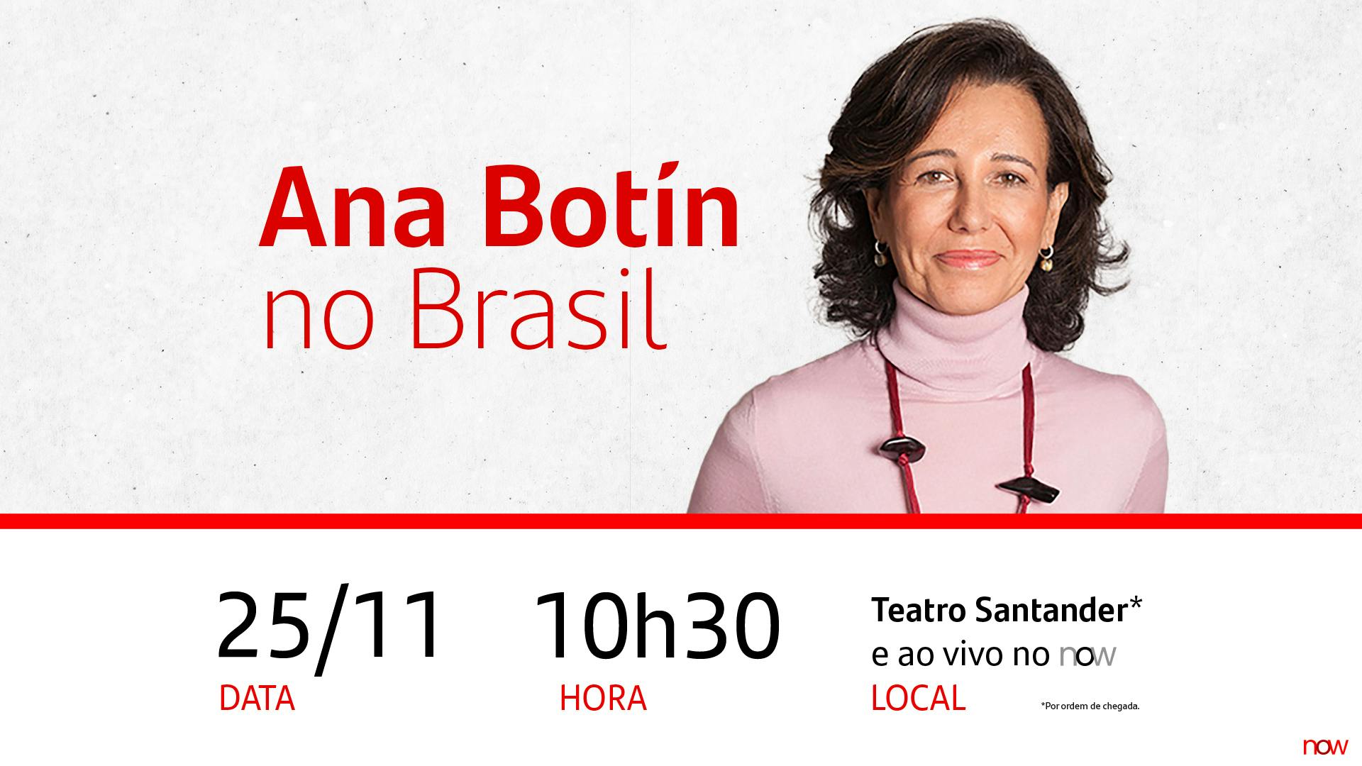 Ana Botín no Brasil | Novembro