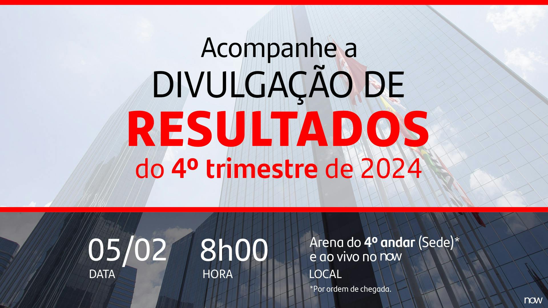 Divulgação de resultados 4° trimestre de 2024